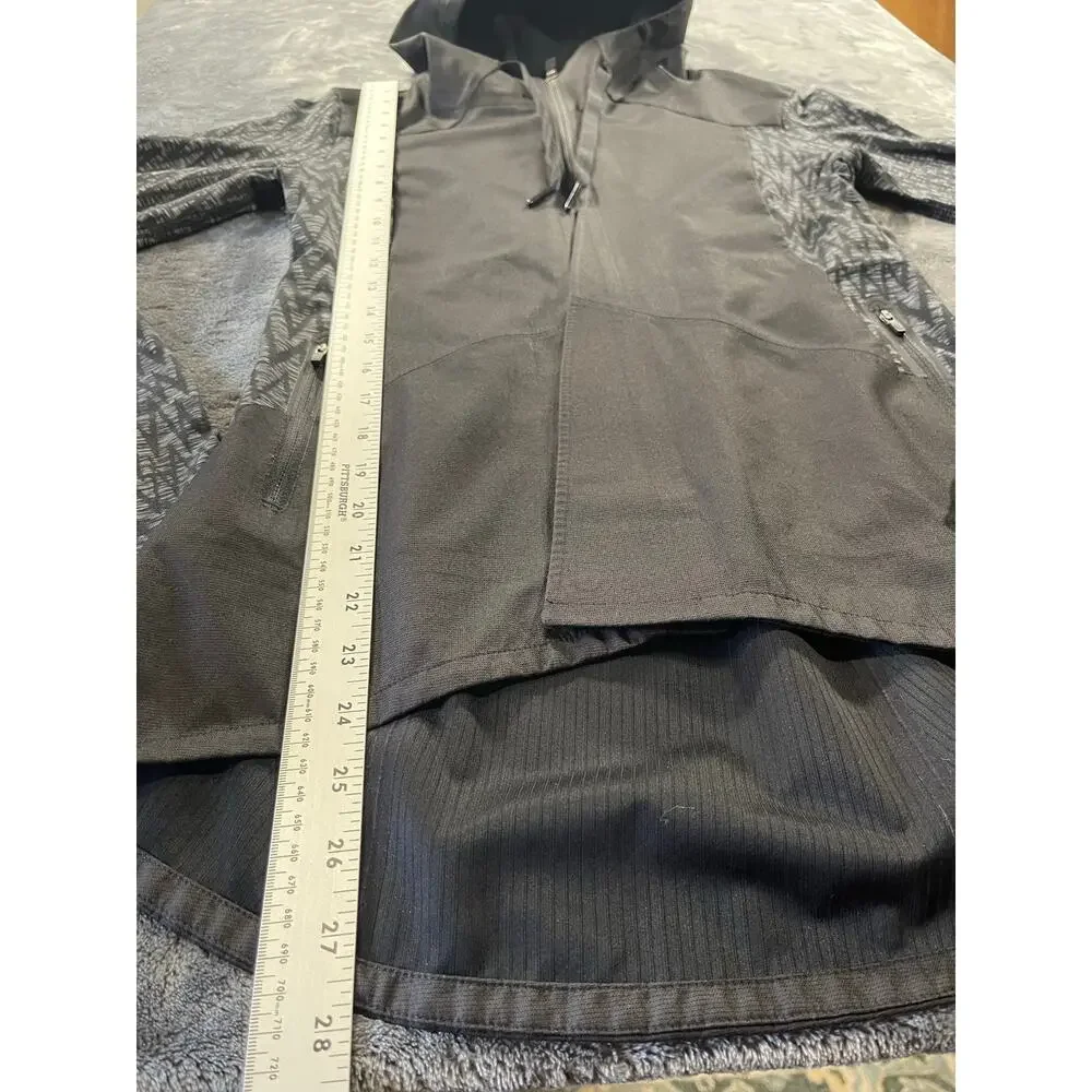 The North Face Printed Sleeve Hooded Running Athletic Jacket Women S